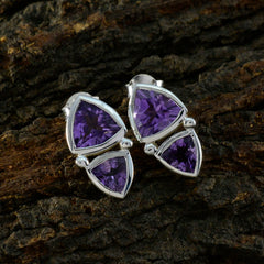 Amethyst-American-Paula-Toi-et-Moi-Ohrstecker-Lila-Silber-Ohrring