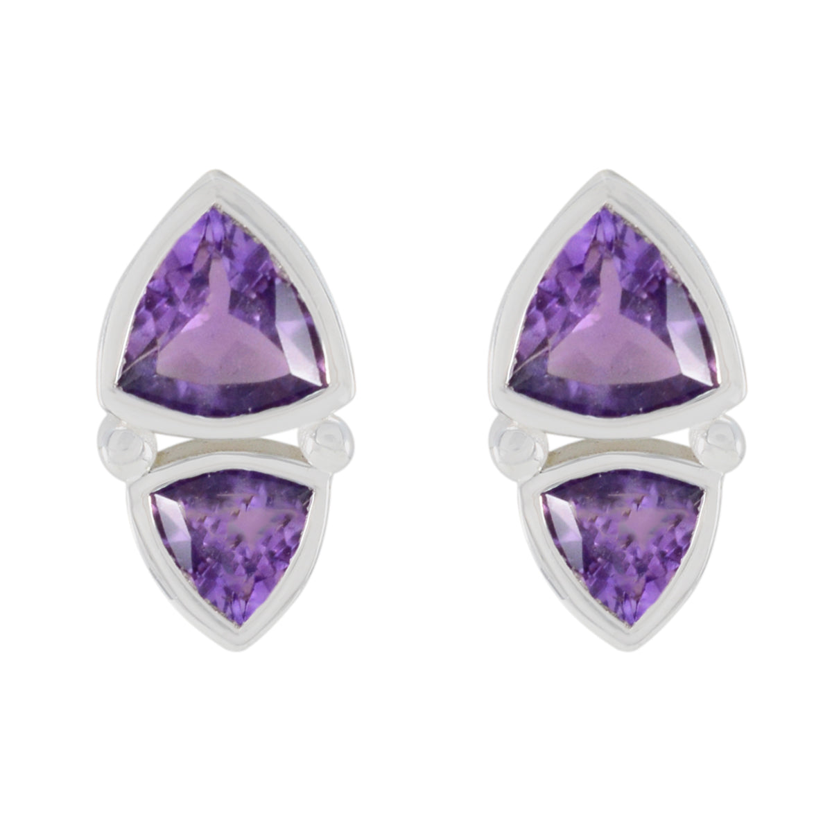 Amethyst-American-Paula-Toi-et-Moi-Stud-Purple-Silver-Earring