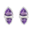 Amethyst-American-Paula-Toi-et-Moi-Stud-Purple-Silver-Earring