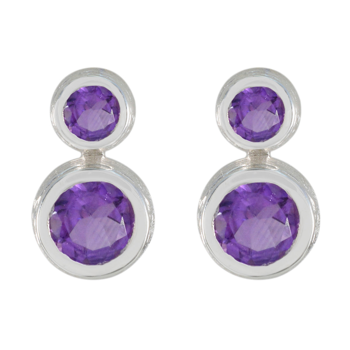 Amethyst-Egyptian-Clara-Toi-et-Moi-Stud-Purple-Sterling-Silver-Earring Hoofdafbeelding