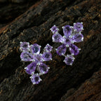 Amethyst-French-Freya-multiple-Stud-Purple-925-Silver-Earring