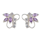 Amethyst-Australian-Isabella-multiple-Stud-Purple-925-Silver-Earring