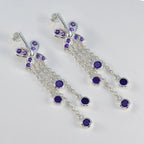 Amethyst-Japanese-Ava-multiple-Stud-Purple-925-Silver-Earring