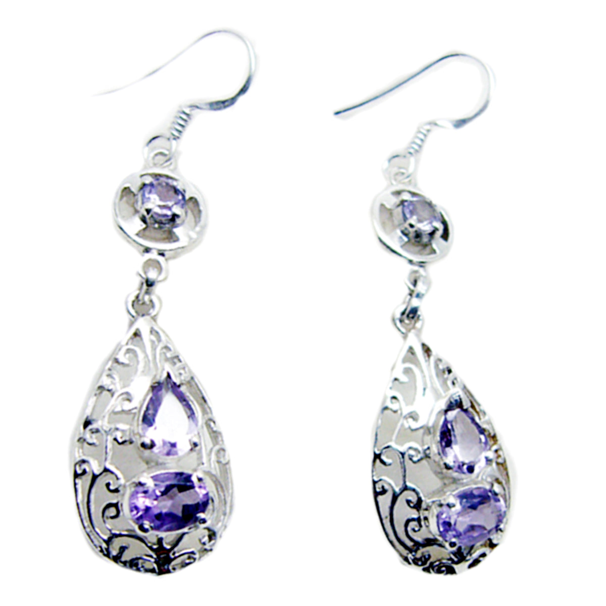 Amethyst-Latin-American-Soo-jin-multiple-Dangle-Purple-Sterling-Silver-Earring
