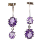 Amethyst-French-Wen-multiple-Dangle-Purple-Sterling-Silver-Earring