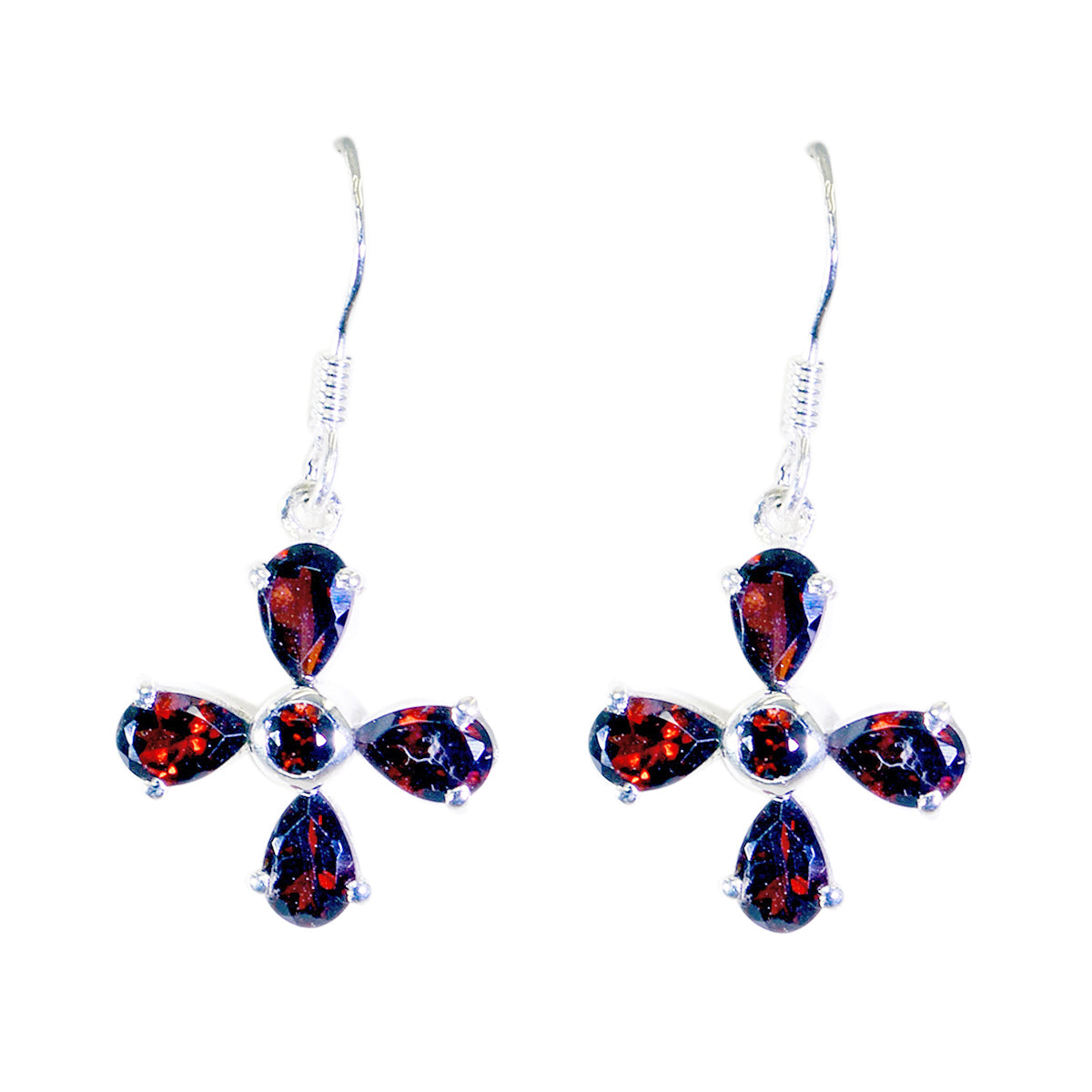 Amethyst-German-Xiu-multiple-Dangle-Purple-92.5-Silver-Earring メイン画像