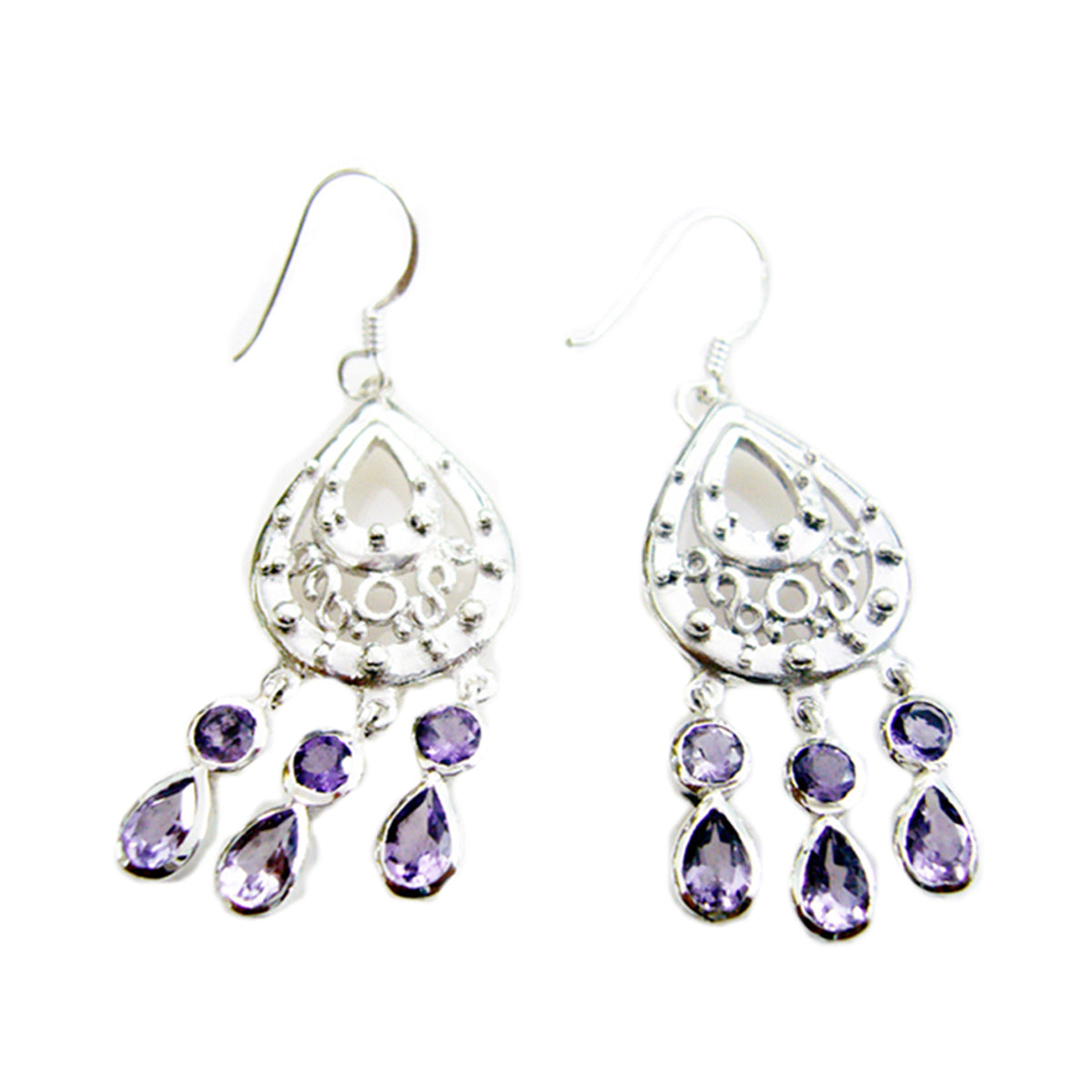 Amethyst-Russian-Ying-multiple-Dangle-Purple-Sterling-Silver-Earring