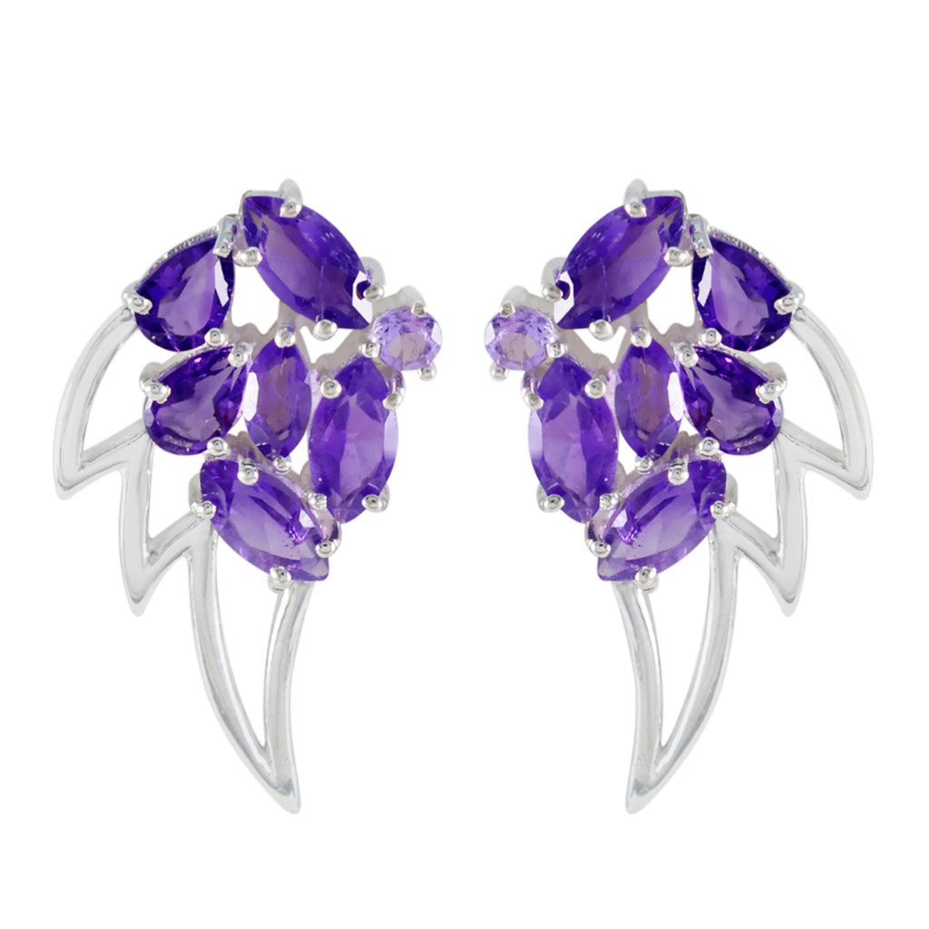 Amethyst-African-Abigail-multiple-Dangle-Purple-Silver-Earring