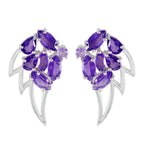 Amethyst-African-Abigail-multiple-Dangle-Purple-Silver-Earring