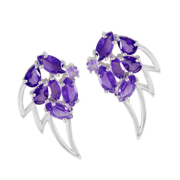 Amethyst-African-Abigail-multiple-Dangle-Purple-Silver-Earring