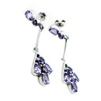 Amethyst-Moroccan-Agnes-multiple-Dangle-Purple-Silver-Earring