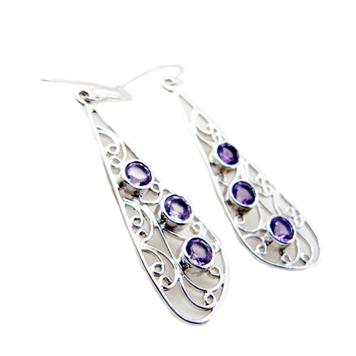 Amethyst-Moroccan-Yuki-multiple-Dangle-Purple-925-Silver-Earring