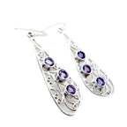 Amethyst-Moroccan-Yuki-multiple-Dangle-Purple-925-Silver-Earring
