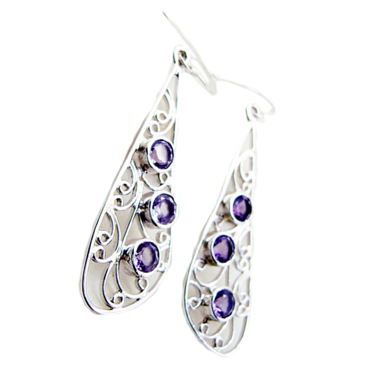 Amethyst-Moroccan-Yuki-multiple-Dangle-Purple-925-Silver-Earring