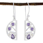 Amethyst-Mexican-Ayaka-Trilogy-Dangle-Purple-925-Sterling-Silver-Earring