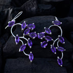 Amethyst-Mexican-Clara-multiple-Dangle-Purple-92.5-Silver-Earring