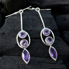 Amethyst-French-Ella-multiple-Dangle-Purple-92.5-Silver-Earring