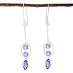 Amethyst-French-Ella-multiple-Dangle-Purple-92.5-Silver-Earring