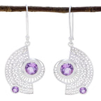 Amethyst-Korean-Freya-multiple-Dangle-Purple-Silver-Earring