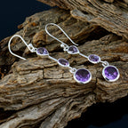 Amethyst-Latin-American-Hazel-multiple-Dangle-Purple-Sterling-Silver-Earring