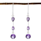 Amethyst-Latin-American-Hazel-multiple-Dangle-Purple-Sterling-Silver-Earring