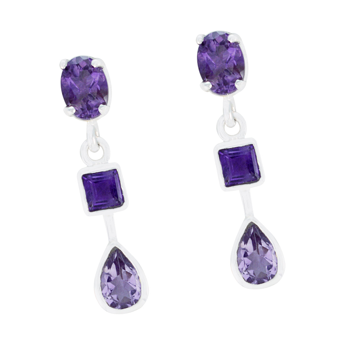 Amethyst-French-Leah-multiple-Stud-Purple-92.5-Silver-Earring