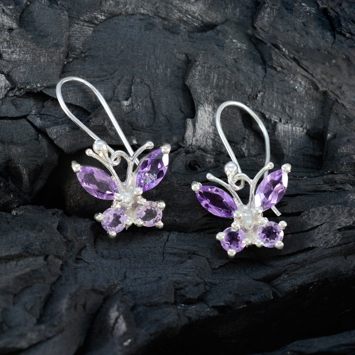 Amethyst-Moroccan-Lucy-multiple-Dangle-Purple-Silver-Earring