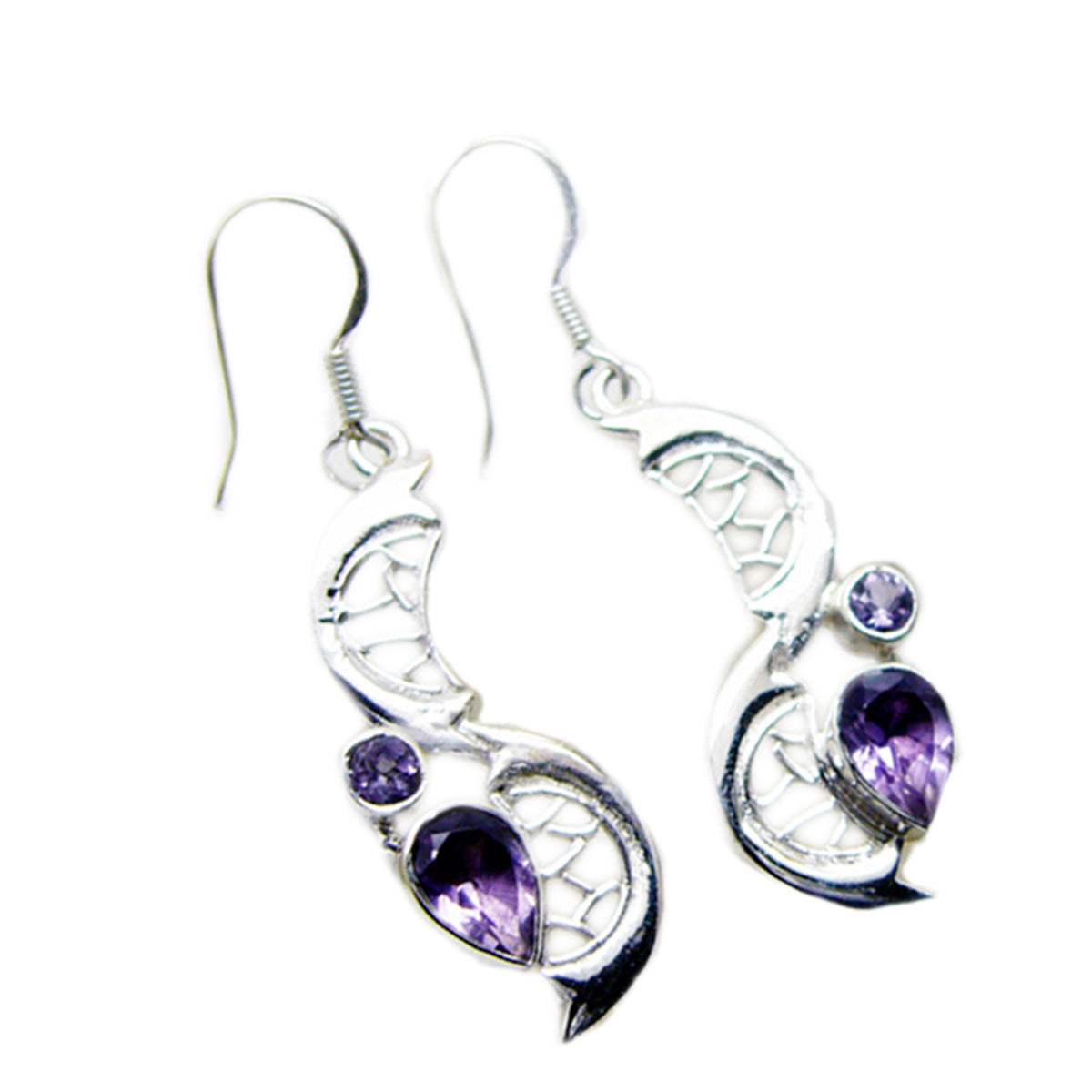 Amethyst-Egyptian-Yuna-multiple-Dangle-Purple-925-Sterling-Silver-Earring