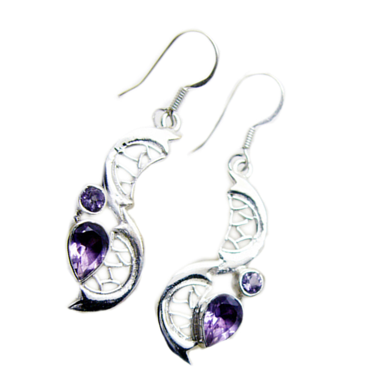 Amethyst-Egyptian-Yuna-multiple-Dangle-Purple-925-Sterling-Silver-Earring