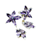 Amethyst-American-Agustina-multiple-Stud-Purple-Sterling-Silver-Earring