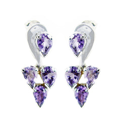 Amethyst-Korean-Alejandra-multiple-Stud-Purple-925-Silver-Earring