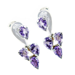 Amethyst-Korean-Alejandra-multiple-Stud-Purple-925-Silver-Earring