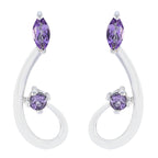 Amethyst-Turkish-Ana-multiple-Stud-Purple-Silver-Earring