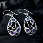 Amethyst-Turkish-Stella-multiple-Dangle-Purple-Sterling-Silver-Earring