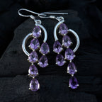 Amethyst-German-Alina-multiple-Dangle-Purple-Silver-Earring