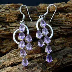 Amethyst-German-Alina-multiple-Dangle-Purple-Silver-Earring