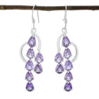 Amethyst-German-Alina-multiple-Dangle-Purple-Silver-Earring