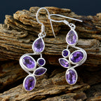 Amethyst-Russian-Anna-Penta-Dangle-Purple-925-Silver-Earring