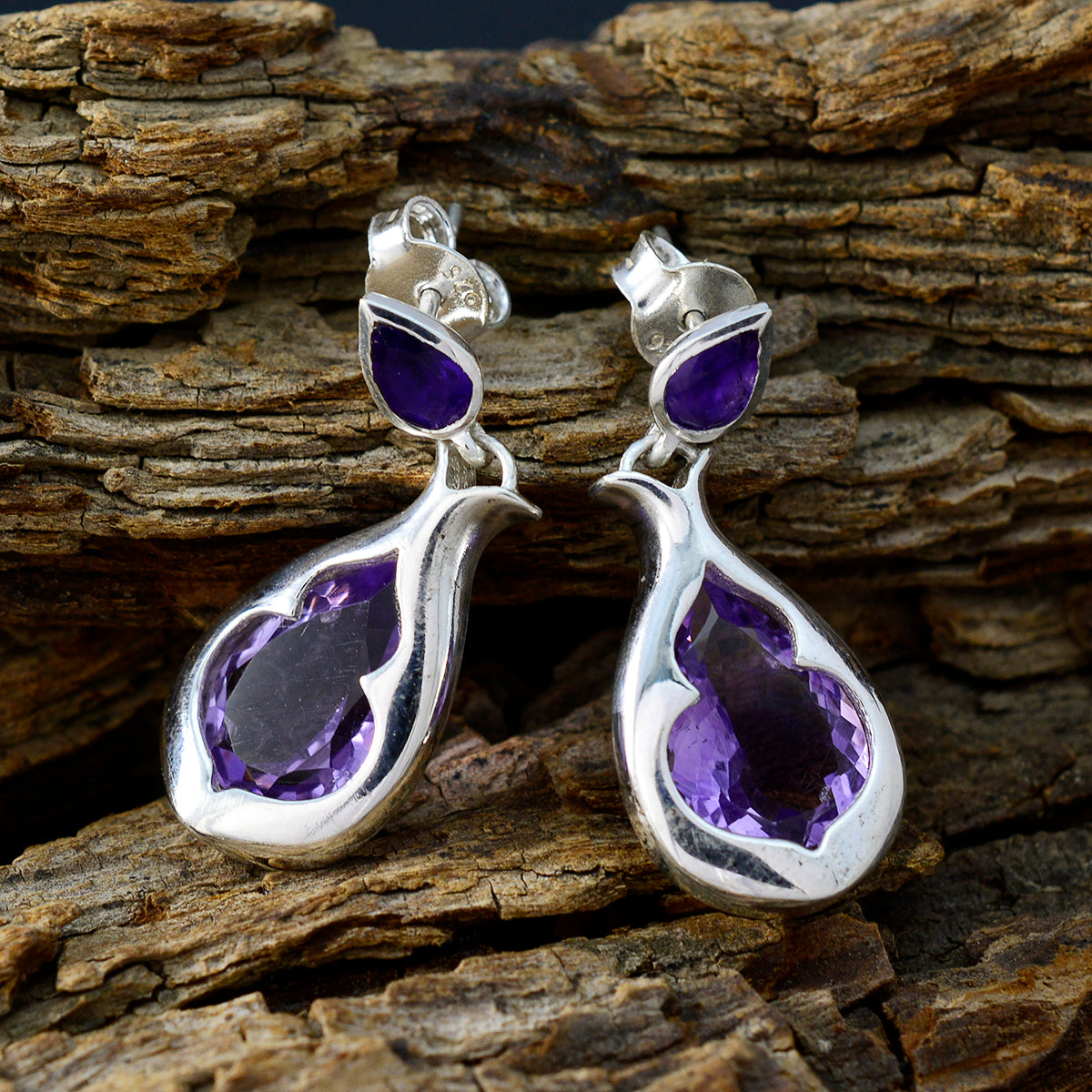 Amethyst-Russian-Eliza-Toi-et-Moi-Stud-Purple-925-Silver-Earring