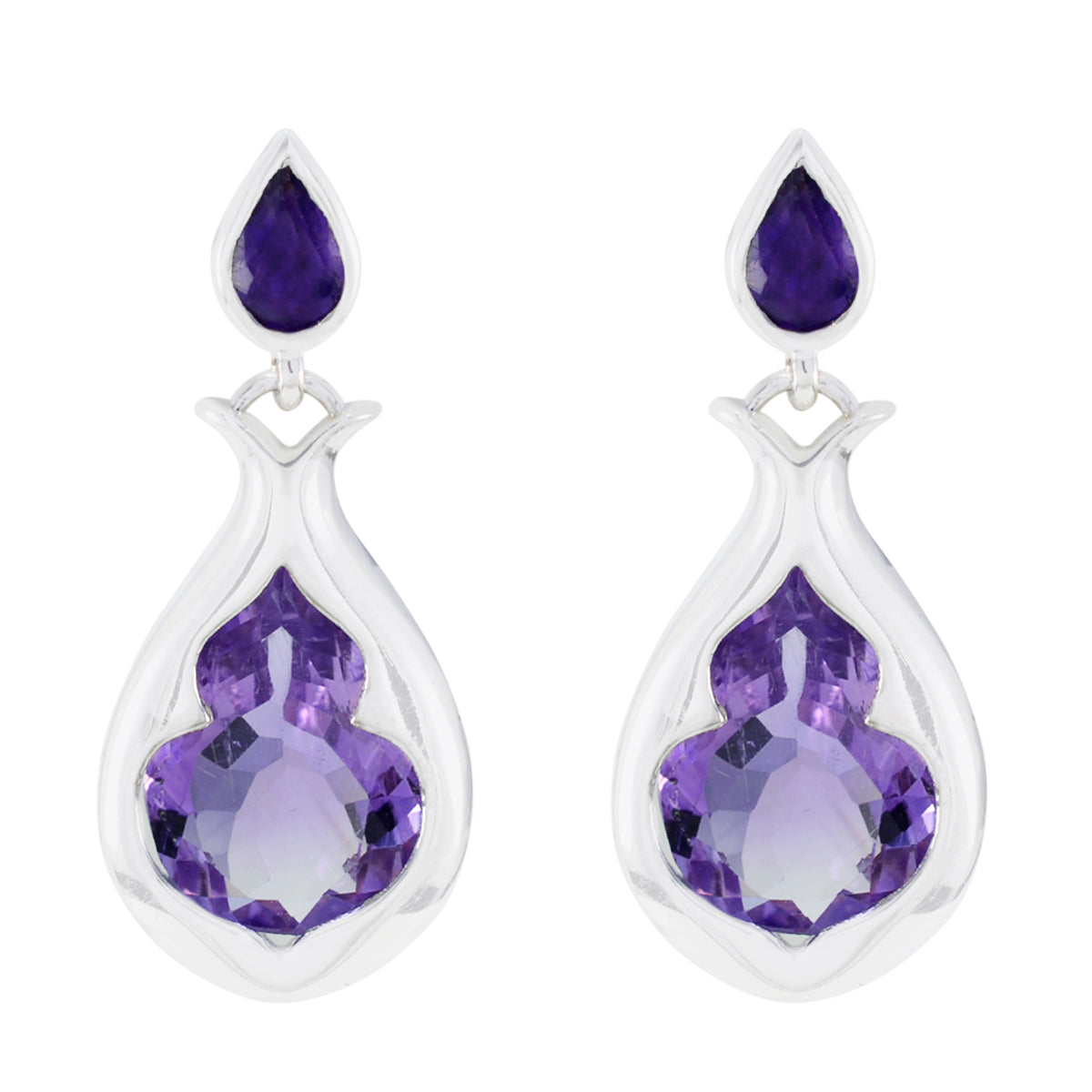 Amethyst-Russian-Eliza-Toi-et-Moi-Stud-Purple-925-Silver-Earring Hoofdafbeelding
