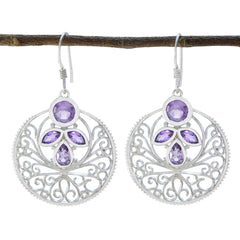 Amethyst-Italian-Isla-quarter-Dangle-Purple-Sterling-Silver-Earring