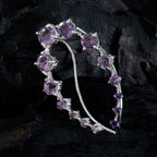 Amethyst-Korean-Min-seo-multiple-EarCuff-Purple-925-Silver-Earring