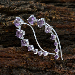 Amethyst-Korean-Min-seo-multiple-EarCuff-Purple-925-Silver-Earring