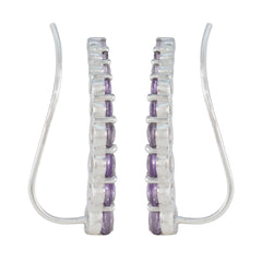 Amethyst-German-Ying-multiple-EarCuff-Purple-925-Silver-Earring