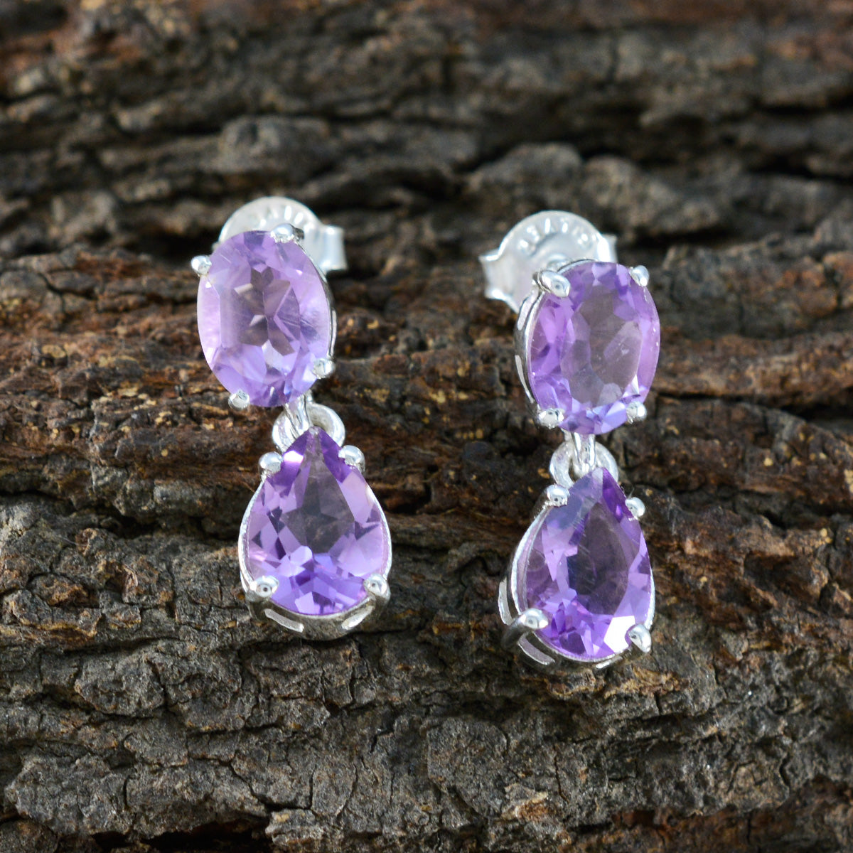 Amethyst-Russian-Teresa-Toi-et-Moi-Stud-Purple-92.5-Silver-Earring