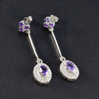 Amethyst-Italian-Andrea-multiple-Stud-Purple-Silver-Earring