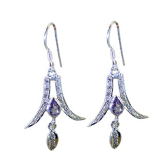 Amethyst-Middle-Eastern-Ángeles-multiple-Dangle-Purple-Sterling-Silver-Earring