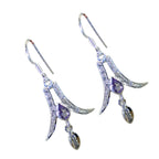 Amethyst-Middle-Eastern-Ángeles-multiple-Dangle-Purple-Sterling-Silver-Earring