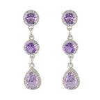 Amethyst-Mexican-Antonia-multiple-Stud-Purple-925-Silver-Earring