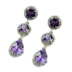 Amethyst-Mexican-Antonia-multiple-Stud-Purple-925-Silver-Earring